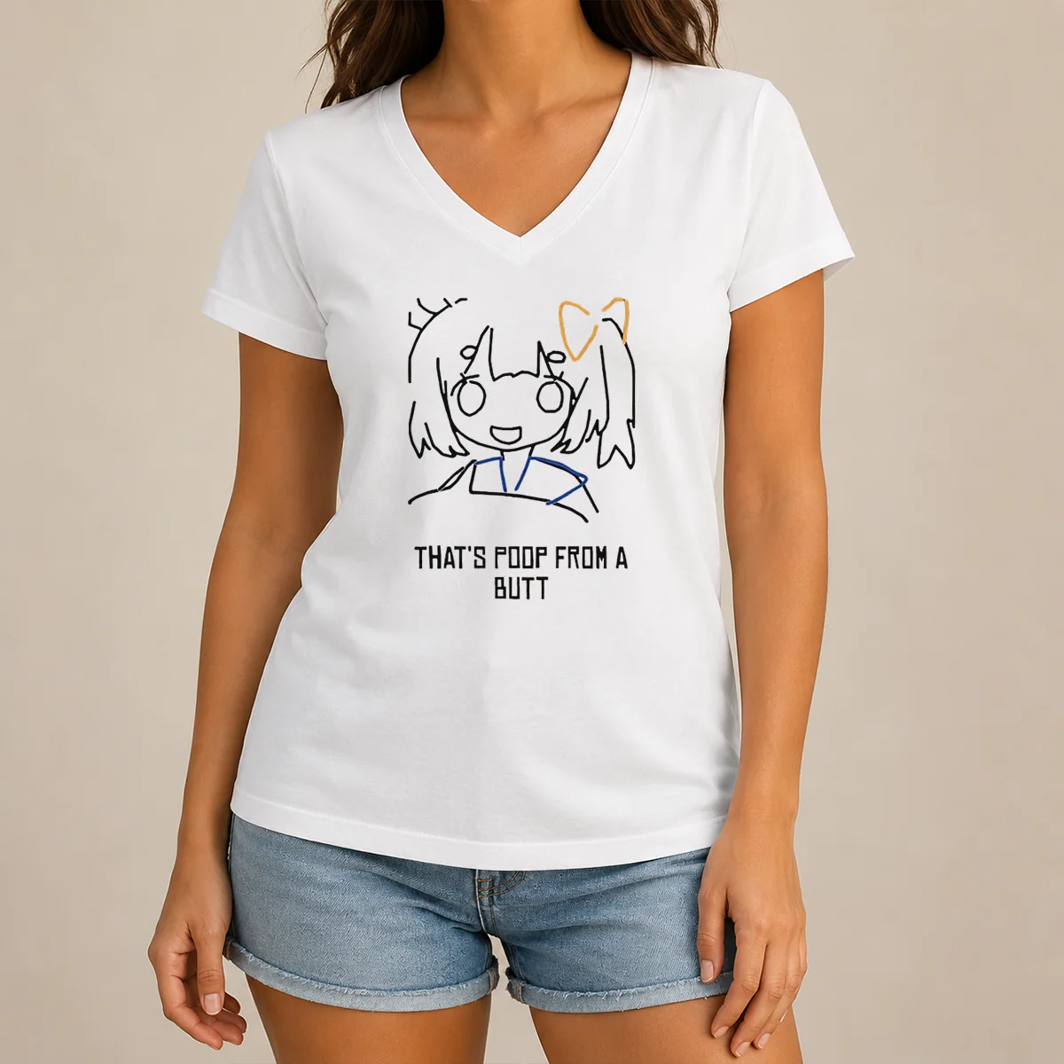 Funny That'S Poop From A Butt V-Neck Shirt Funny That'S Poop From A Butt V-Neck Shirt