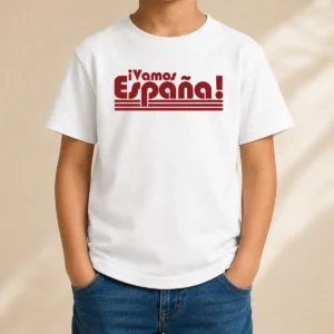 Funny Vamos Espana Spanish Flag Spain Pride Kids T-Shirt