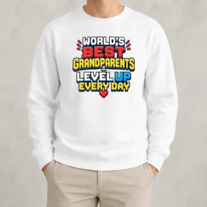 Good Funny Grandparents Day Worlds Best Pixel Sweater