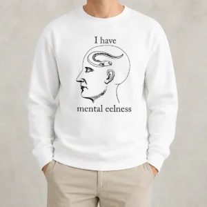 Good I Have Mental Eelness Eel Funny Pun Humor Sweater