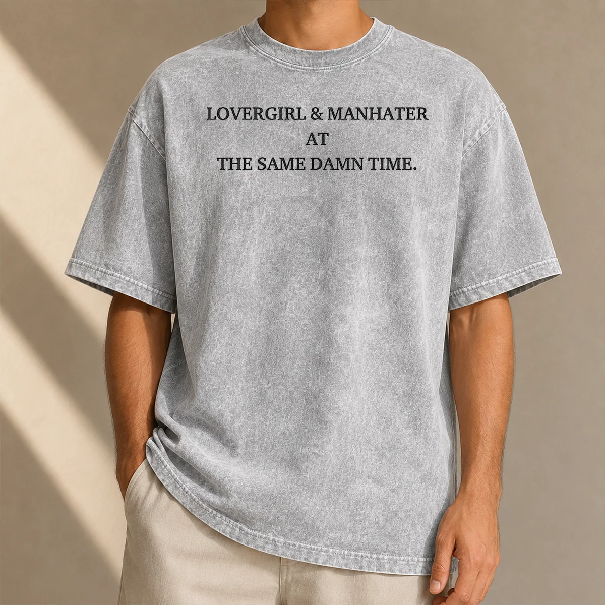Good Lovergirl And Manhater At The Same Damn Time Washed T-Shirt