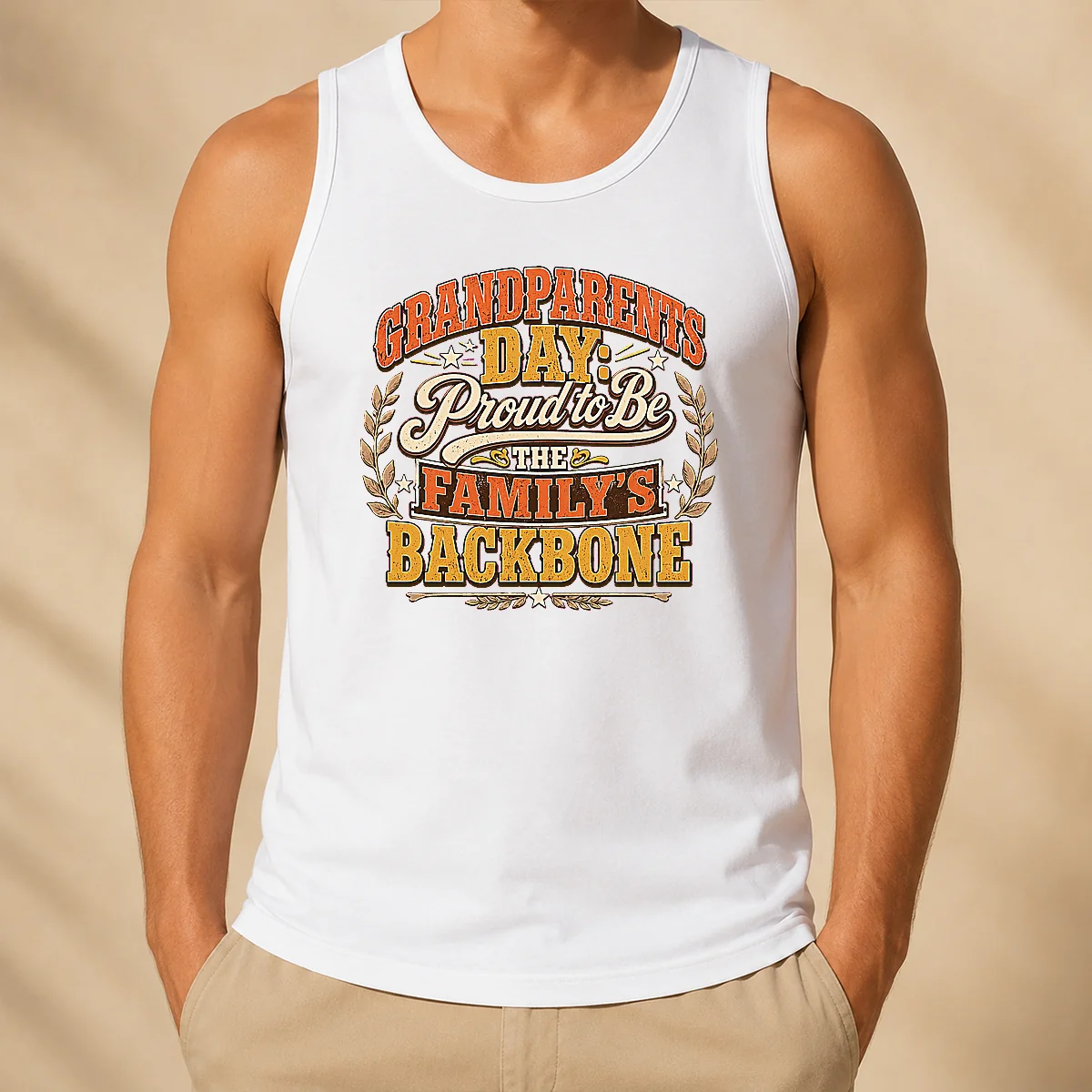 Good Nice Grandparents Day Proud Family Backbone Vintage Tank Top