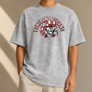 Good Nice Kid'S Portland Thorns Soccer Player Red Washed T-Shirt