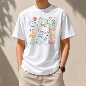Good Official Animals t shirt featuring a comfortable cotton crew neck design with vibrant animal graphics