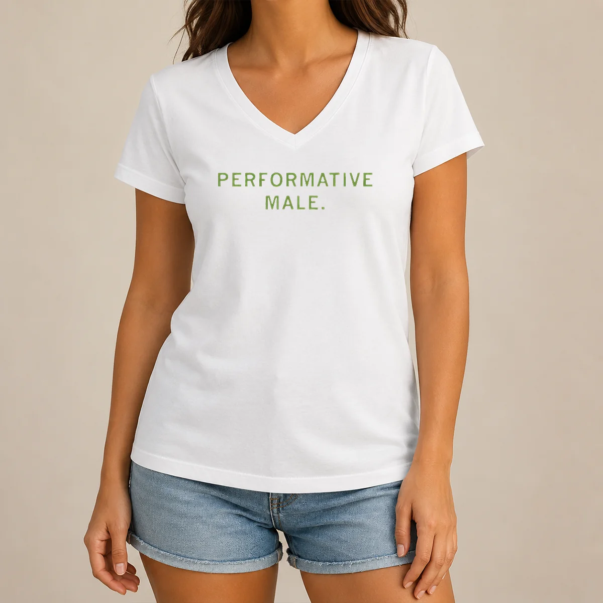Good Performative Male V-Neck Shirt Good Performative Male V-Neck Shirt