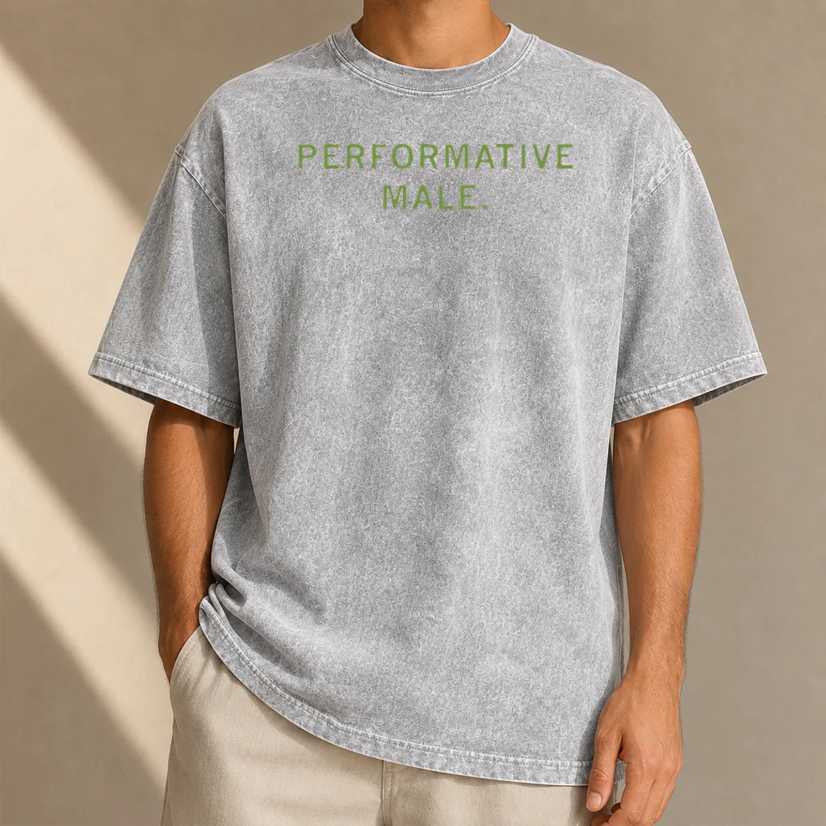 Good Performative Male Washed T-Shirt
