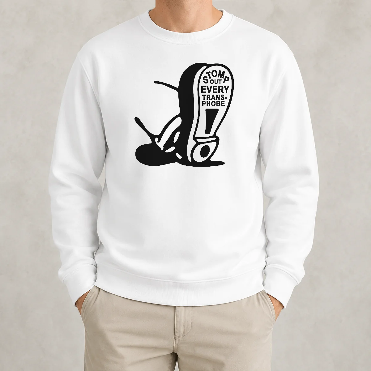 Good Stomp Out Every Transphobe Boot Social Justice Activism Equality Protest Sweater