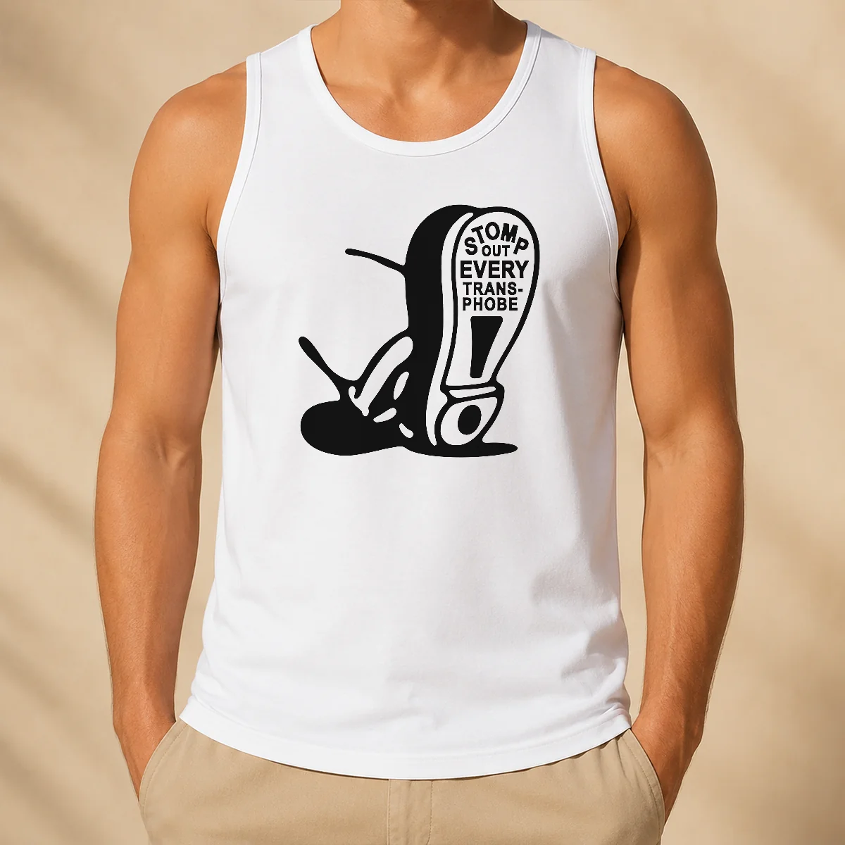 Good Stomp Out Every Transphobe Boot Social Justice Activism Equality Protest Tank Top