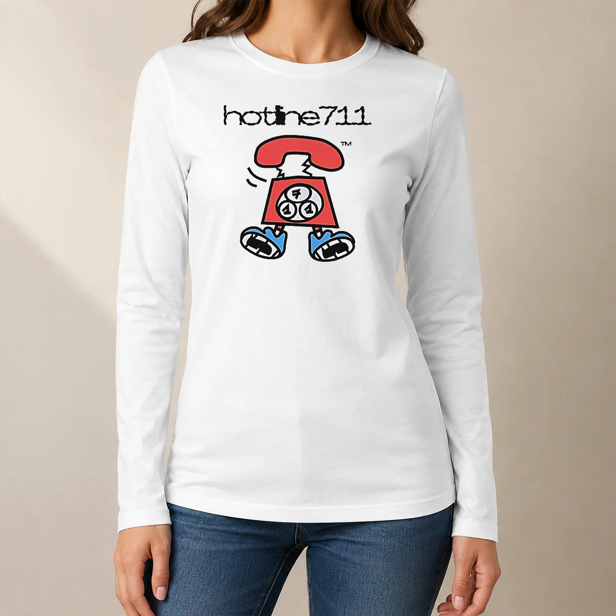 Good Telephone Cartoon Hotline711 Shirt - Image 6
