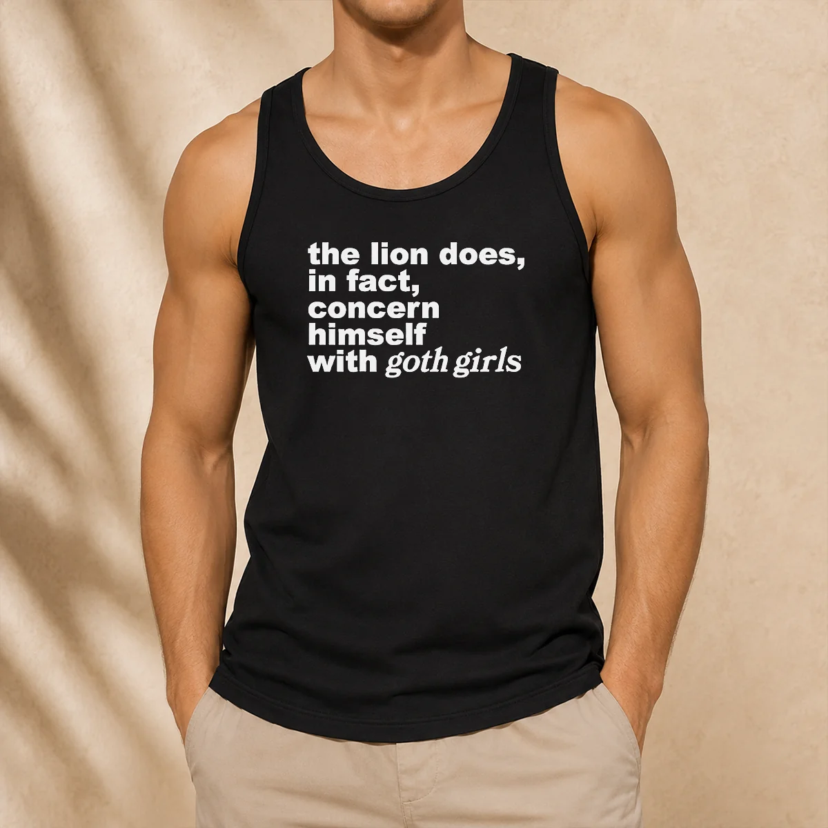 Good The Lion Does In Fact Concern Himself With Goth Girls Tank Top