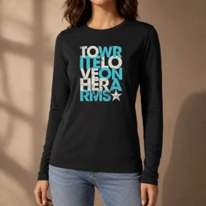 Good Tower Of Love Hero Rivers Distressed Long Sleeve Shirt in vintage style with distressed print on soft fabric