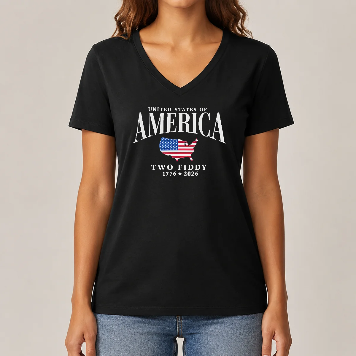 Good United States Of America Two V-Neck Shirt Good United States Of America Two V-Neck Shirt