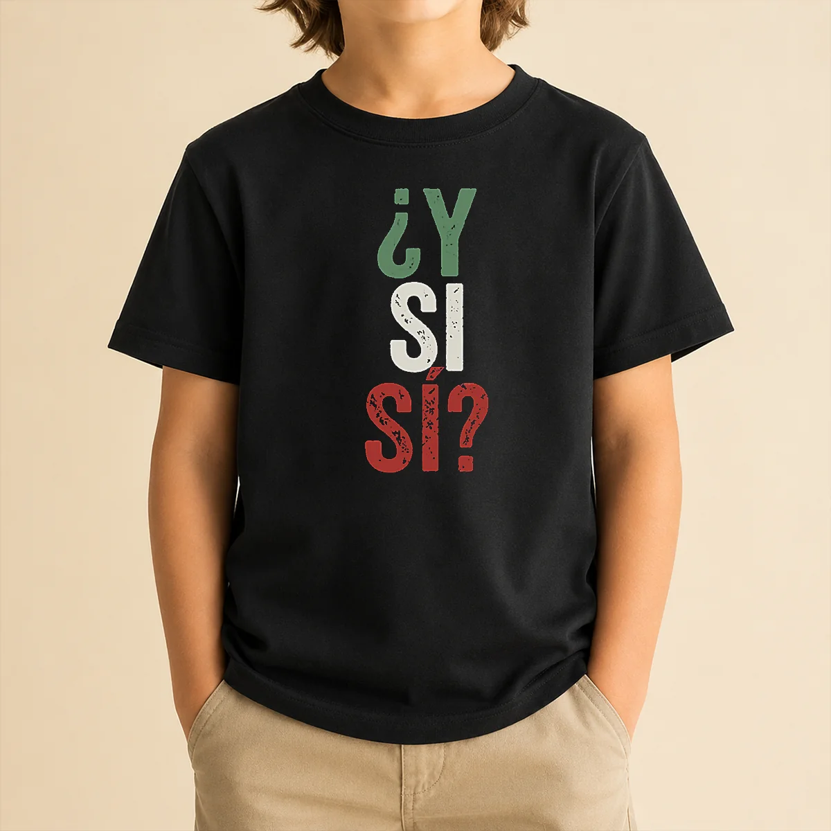 Happy Funny Y SI SÍ Mexico Kids T-Shirt