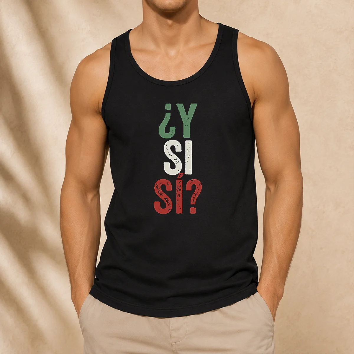 Happy Funny Y SI SÍ Mexico Tank Top
