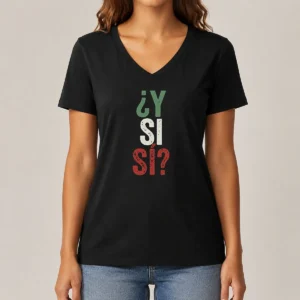 Happy Funny Y SI SÍ Mexico V-Neck Shirt