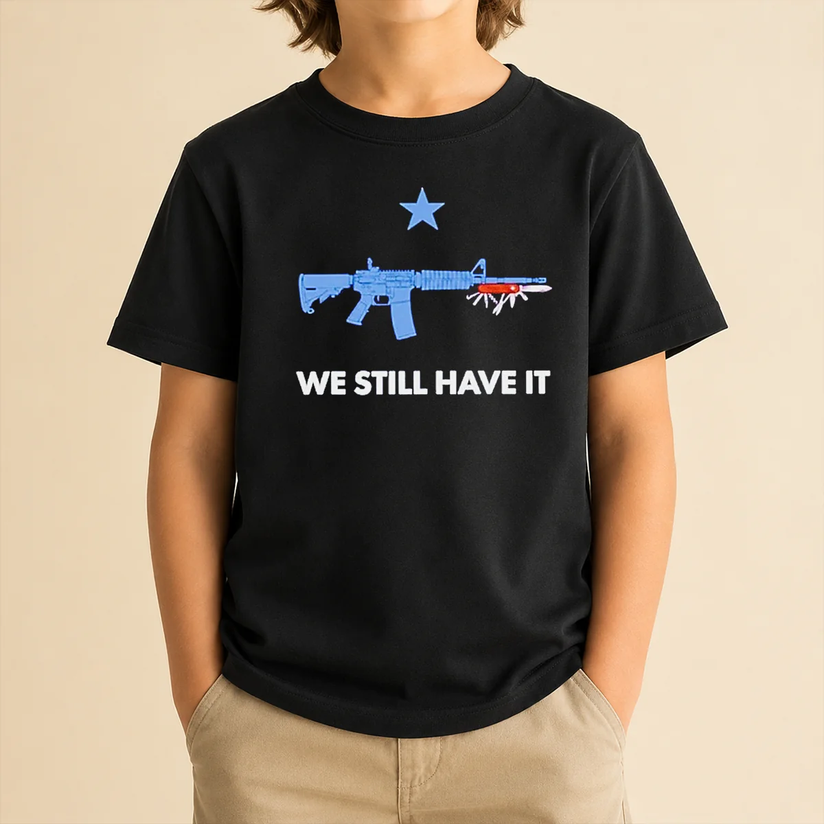 Happy Nice Swiss Army Knife We Still Have It Kids T-Shirt