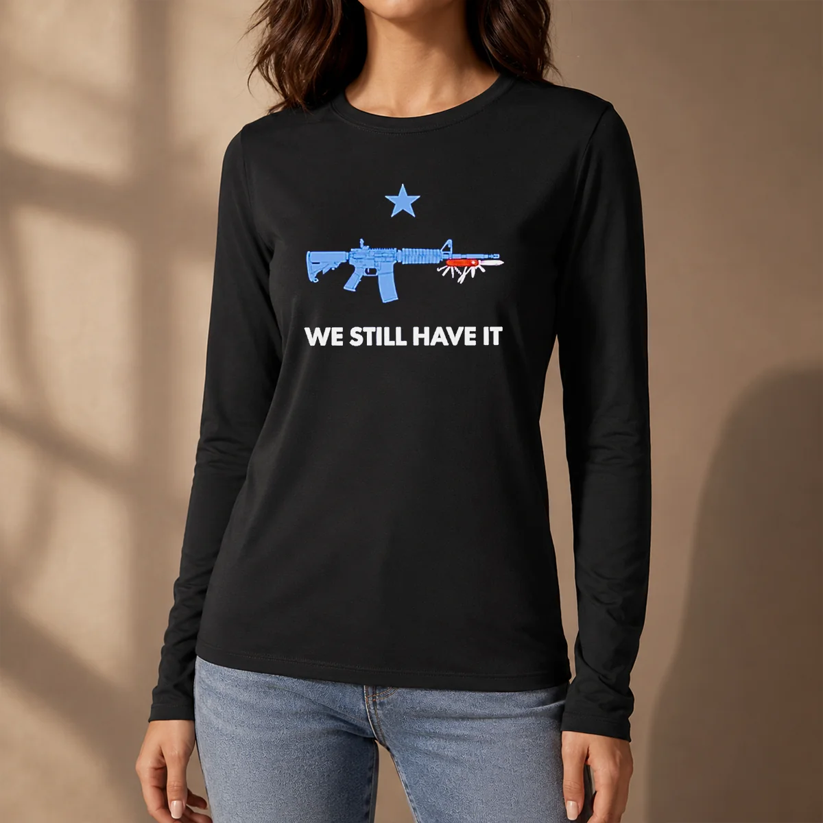 Happy Nice Swiss Army Knife We Still Have It Long Sleeve Shirt
