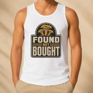 Happy Pretty Found Not Bought Chanterelle Mushroom Badge Tank Top