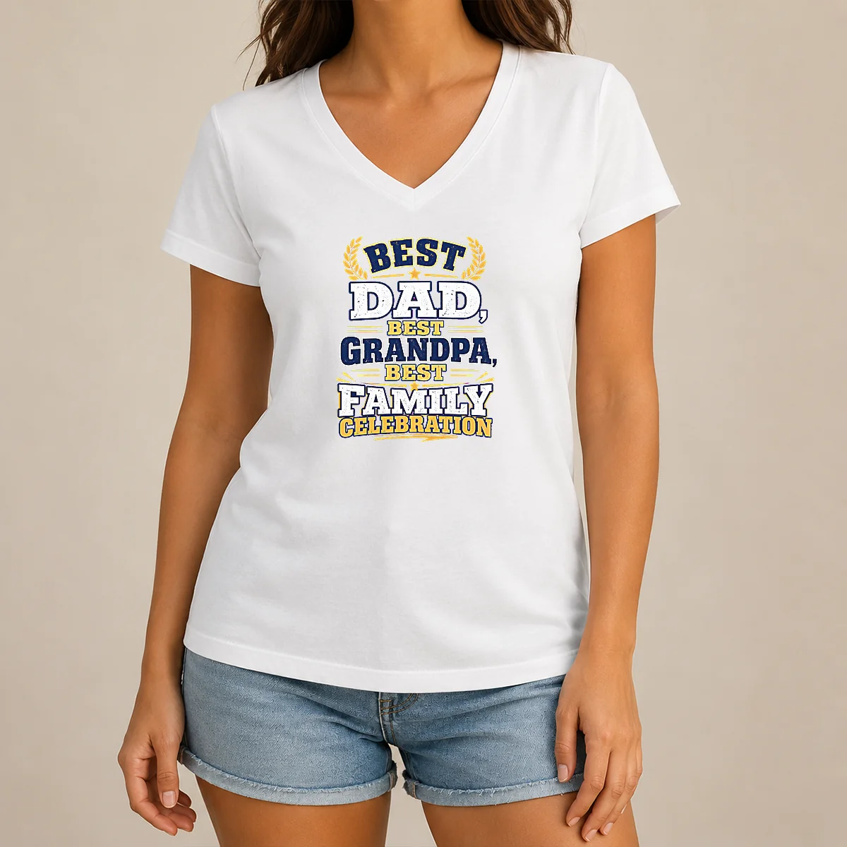 Hot Awesome Family Celebration Typography Proud V-Neck Shirt Hot Awesome Family Celebration Typography Proud V-Neck Shirt