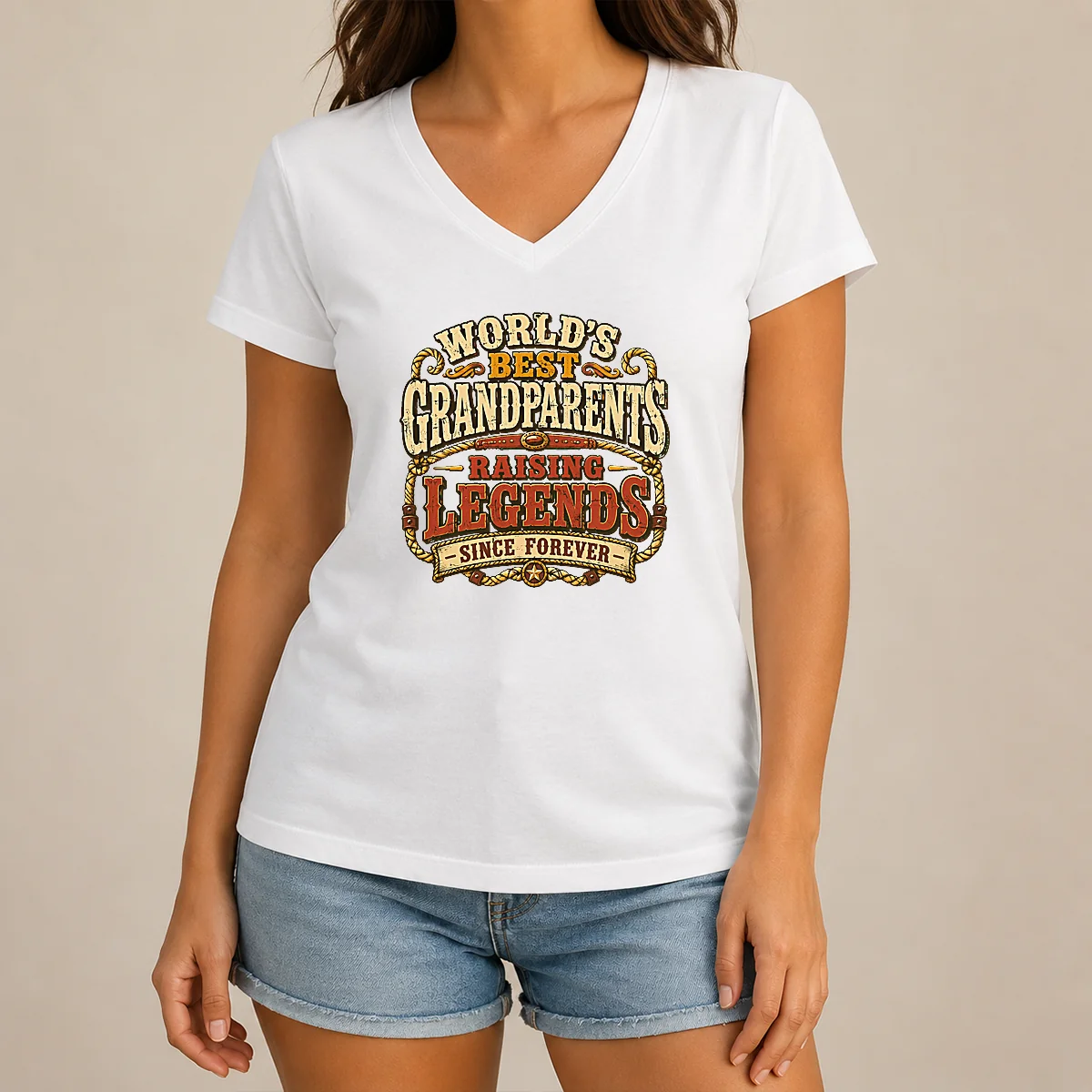 Hot Awesome Grandparents Day Legendary Roots V-Neck Shirt Hot Awesome Grandparents Day Legendary Roots V-Neck Shirt