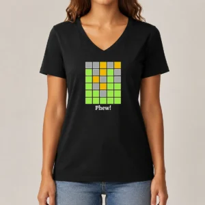 Alternative view of Hot Awesome Minesweeper Phew Grid Shirt