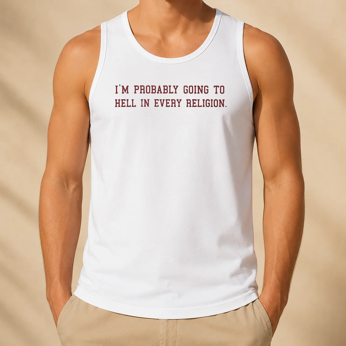 Hot Good Im Probably Going To Hell In Every Religion Tank Top