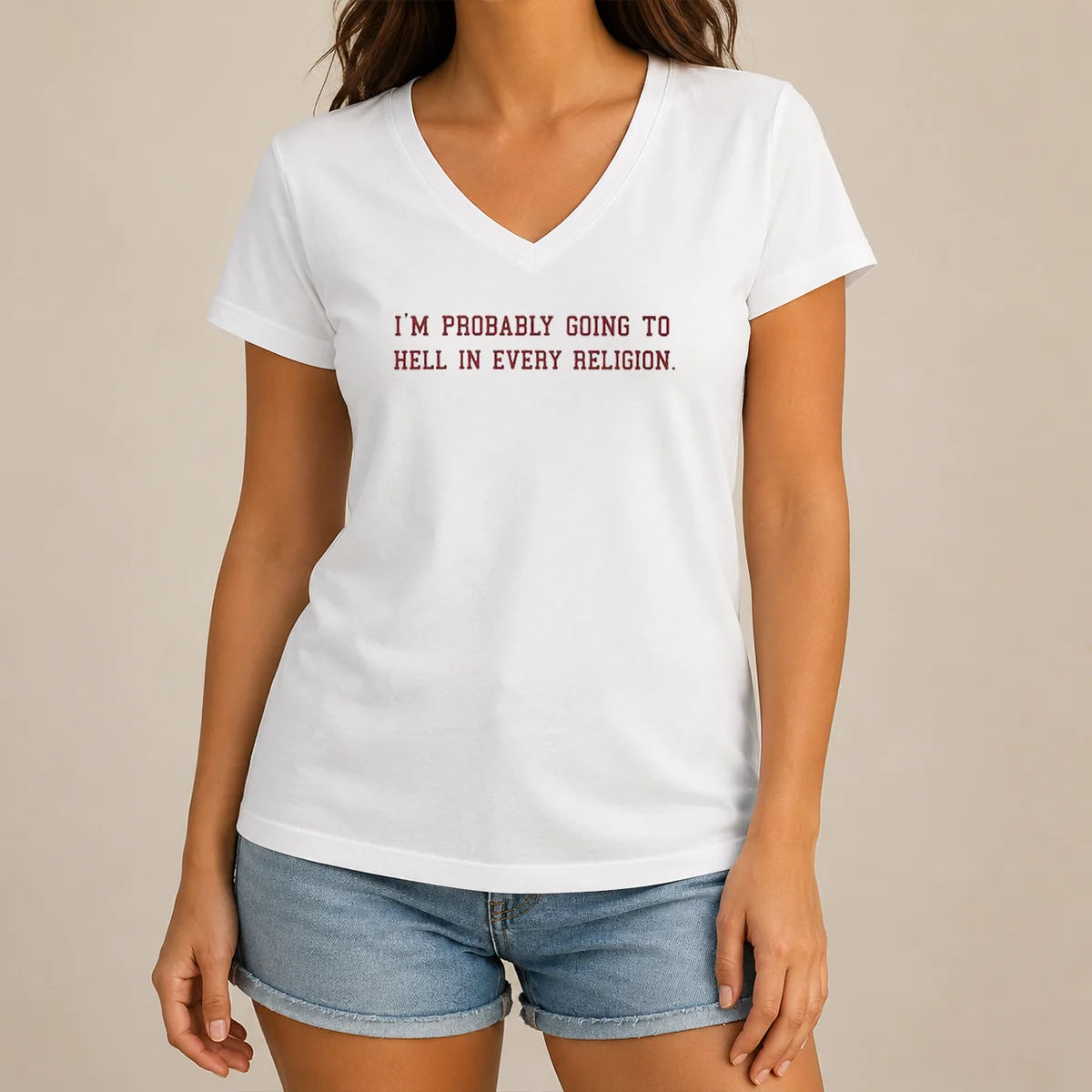Hot Good Im Probably Going To V-Neck Shirt Hot Good Im Probably Going To V-Neck Shirt