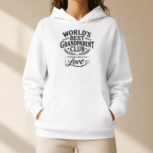 Hot Nice Grandparents Day Worlds Best Club Line Art Hoodie
