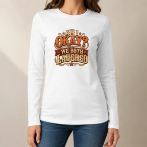 Hot Nice Halloween Coffee Quote Western Long Sleeve Shirt