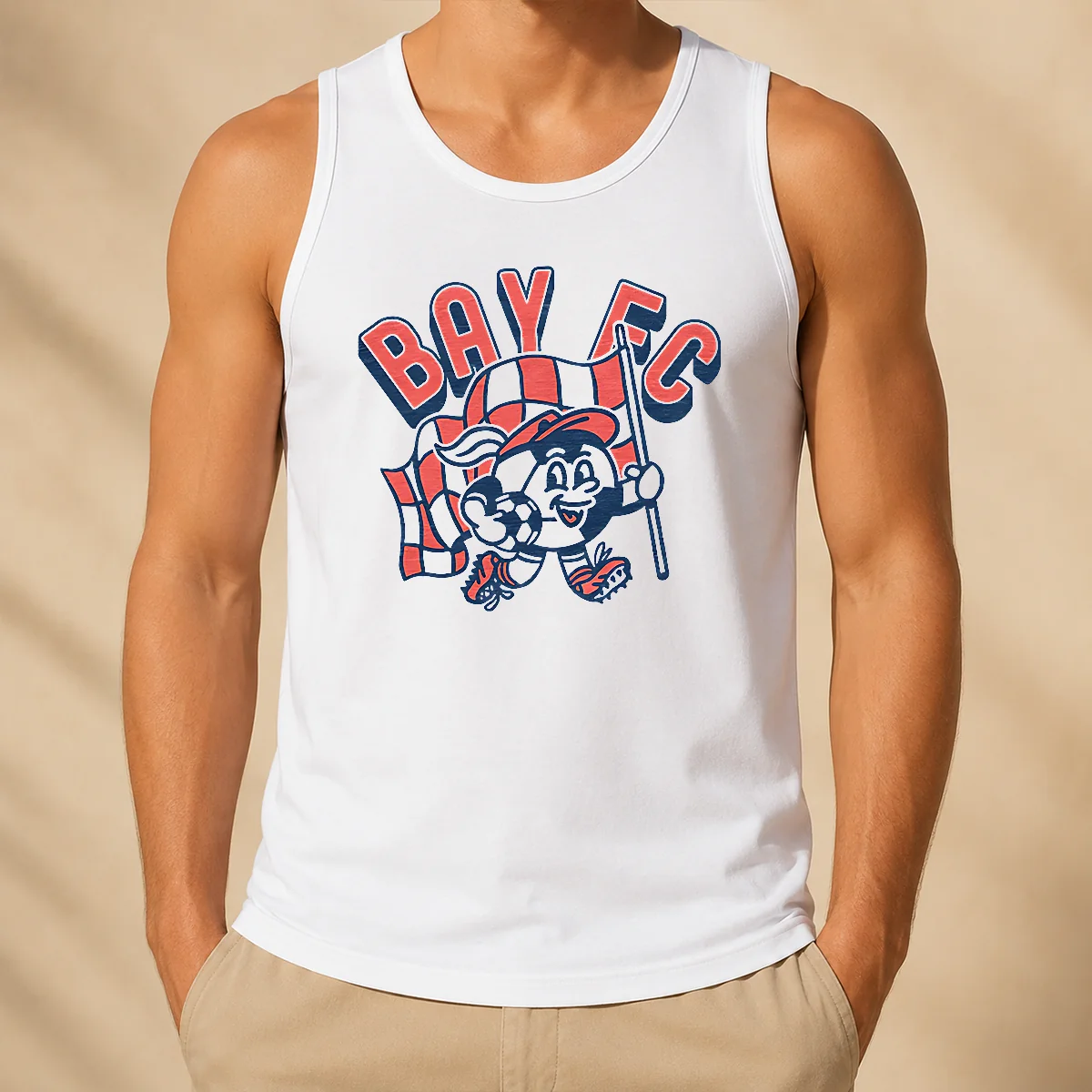 Hot Nice Kid'S Bay FC Soccer Player Ash Tank Top