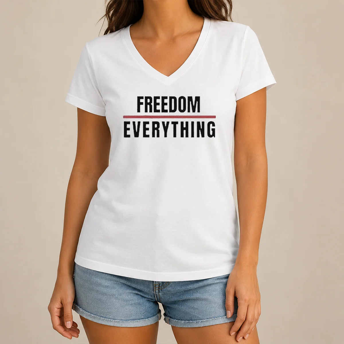 Hot Official Freedom For Everything V-Neck Shirt Hot Official Freedom For Everything V-Neck Shirt