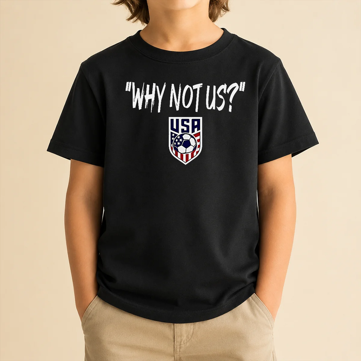 Hot Original U.S. Soccer USA Why Not US Kids T-Shirt