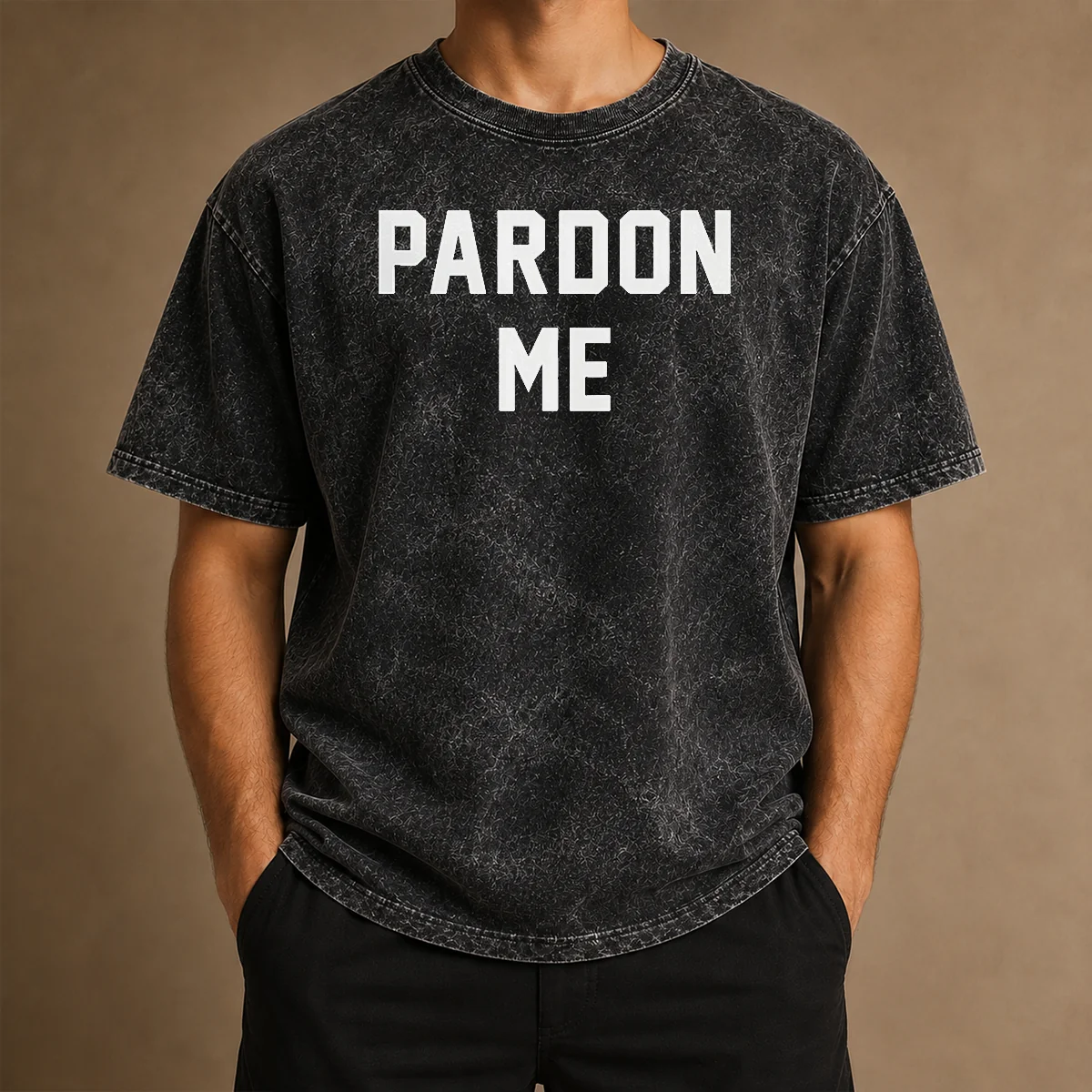 Hot Pardon Me Washed T-Shirt