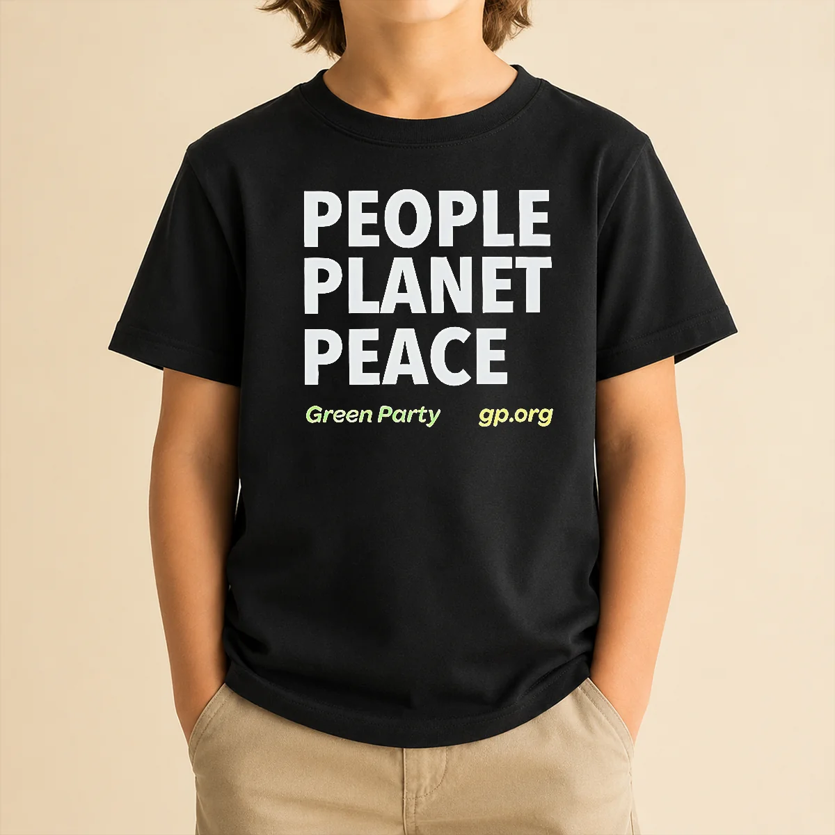 Hot Perfect People Planet Peace Green Party Political Activism Kids T-Shirt