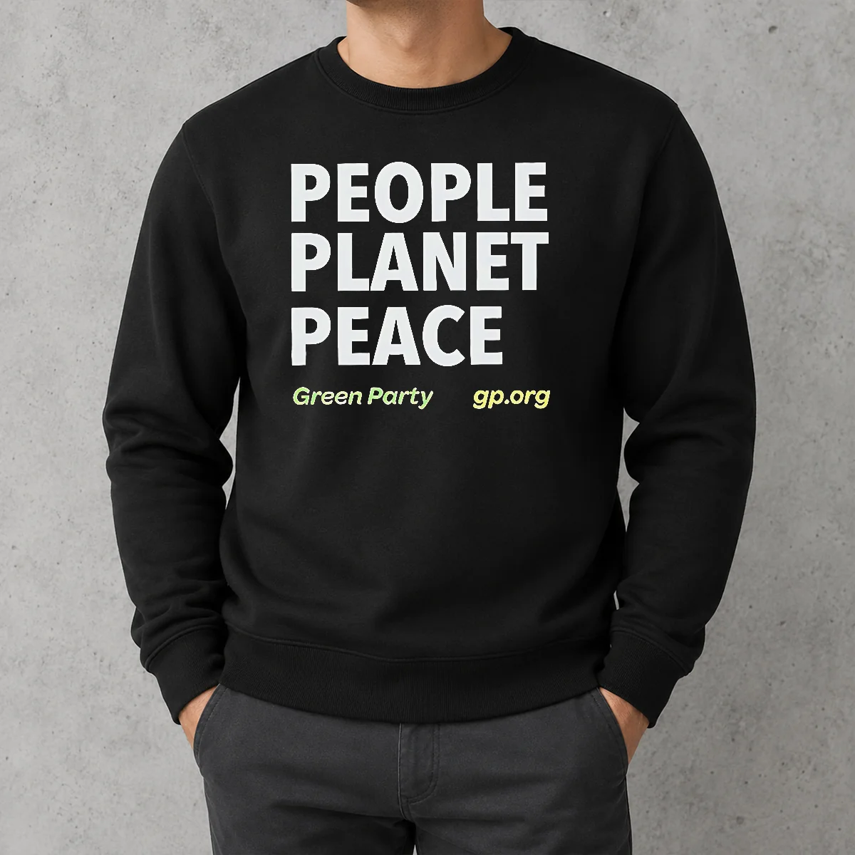 Hot Perfect People Planet Peace Green Party Political Activism Sweater