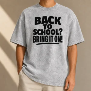 Hot Pretty Back To School Proud Silhouette Washed T-Shirt