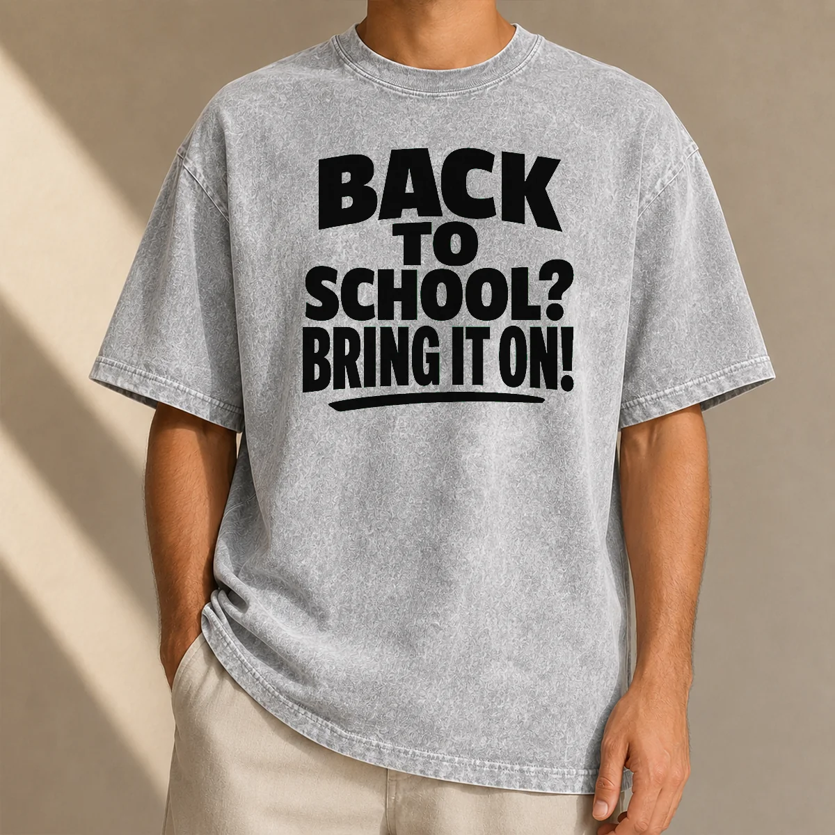 Hot Pretty Back To School Proud Silhouette Washed T-Shirt
