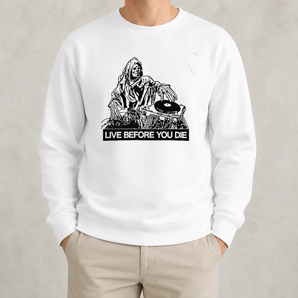Hot Pretty Grim Reaper DJ Live Before You Die Sweater
