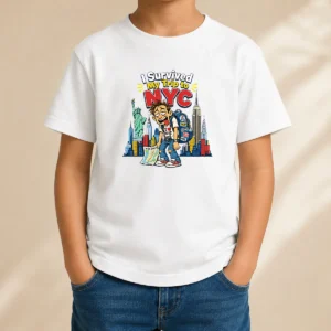 Hot Pretty NYC Trip Survivor Vector Kids T-Shirt