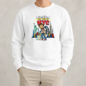 Hot Pretty NYC Trip Survivor Vector Sweater