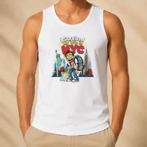 Hot Pretty NYC Trip Survivor Vector Tank Top