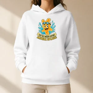 Hot Pretty Playful Brain Amoeba Minimalist Humor Hoodie