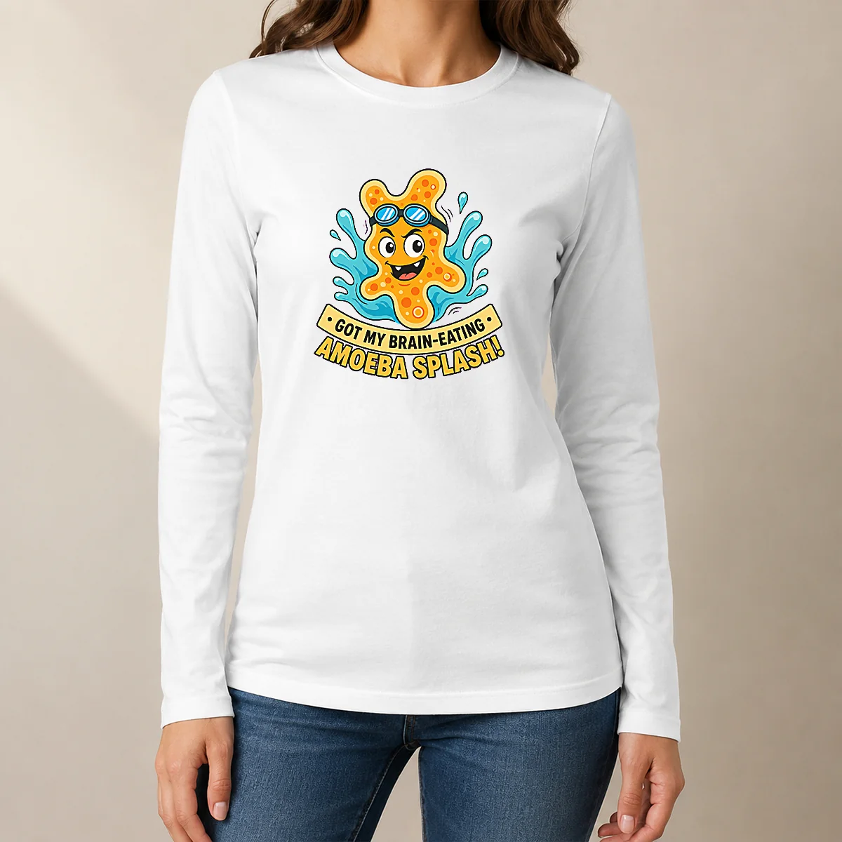 Hot Pretty Playful Brain Amoeba Minimalist Humor Shirt - Image 7