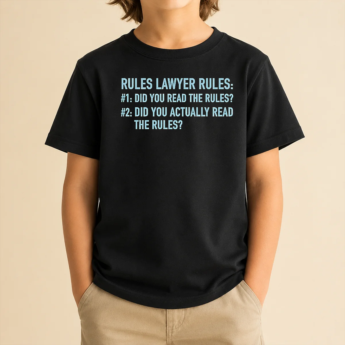 Hot Rules Lawyer Rules Geek Kids T-Shirt