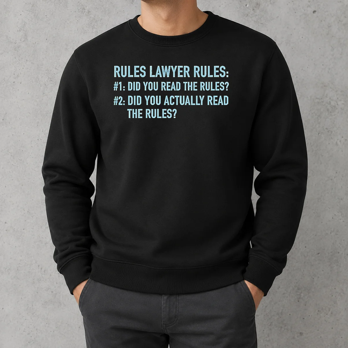 Hot Rules Lawyer Rules Geek Sweater