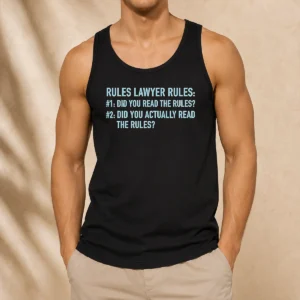 Hot Rules Lawyer Rules Geek Tank Top