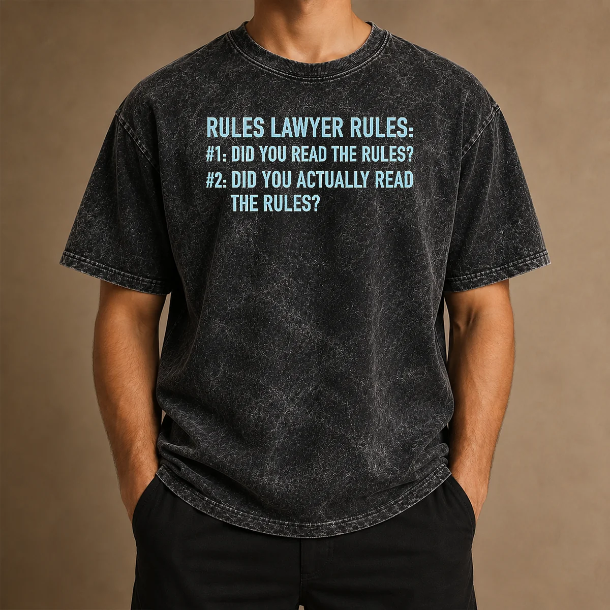 Hot Rules Lawyer Rules Geek Washed T-Shirt