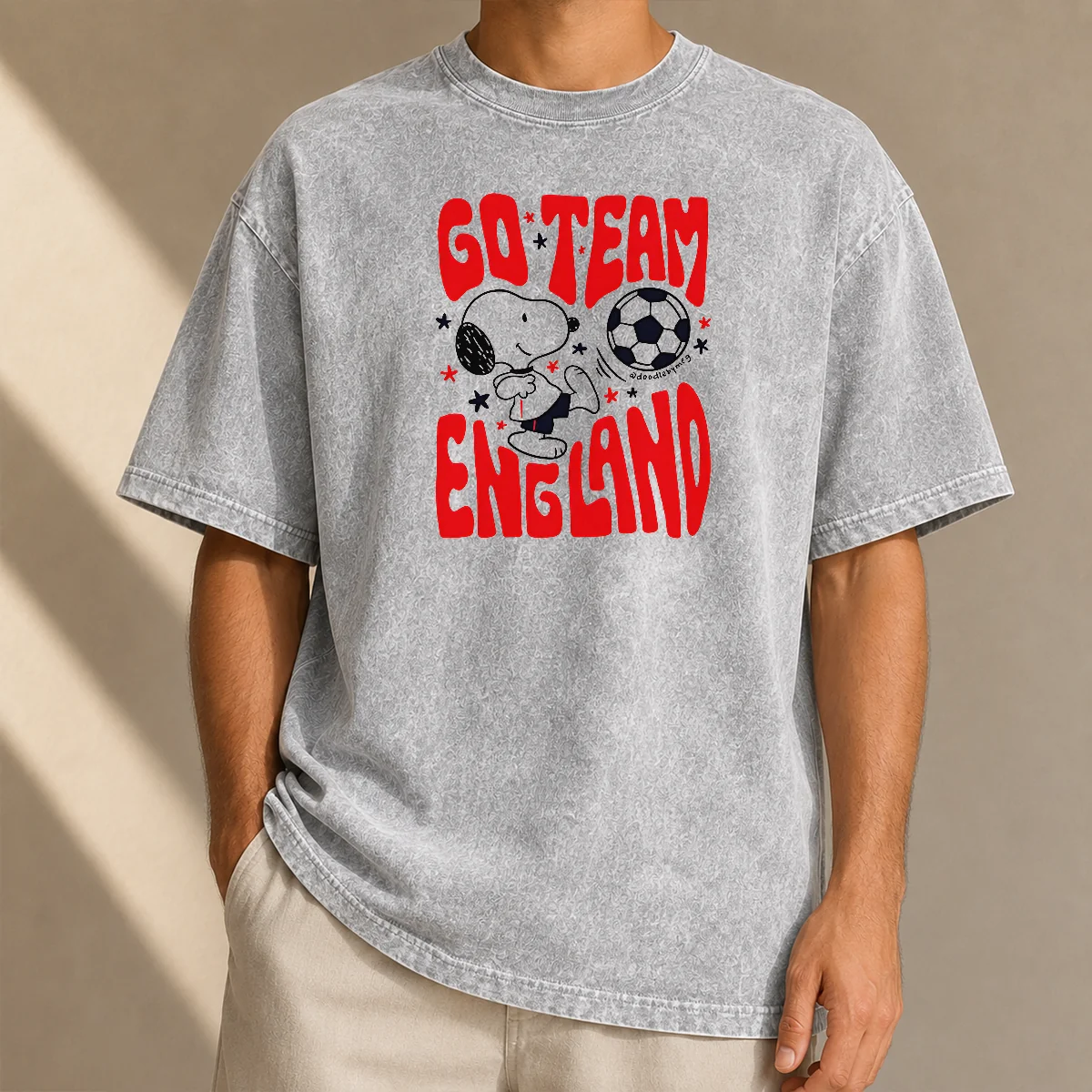 Hot Snoopy England Go Team England World Cup 2026 Washed T-Shirt