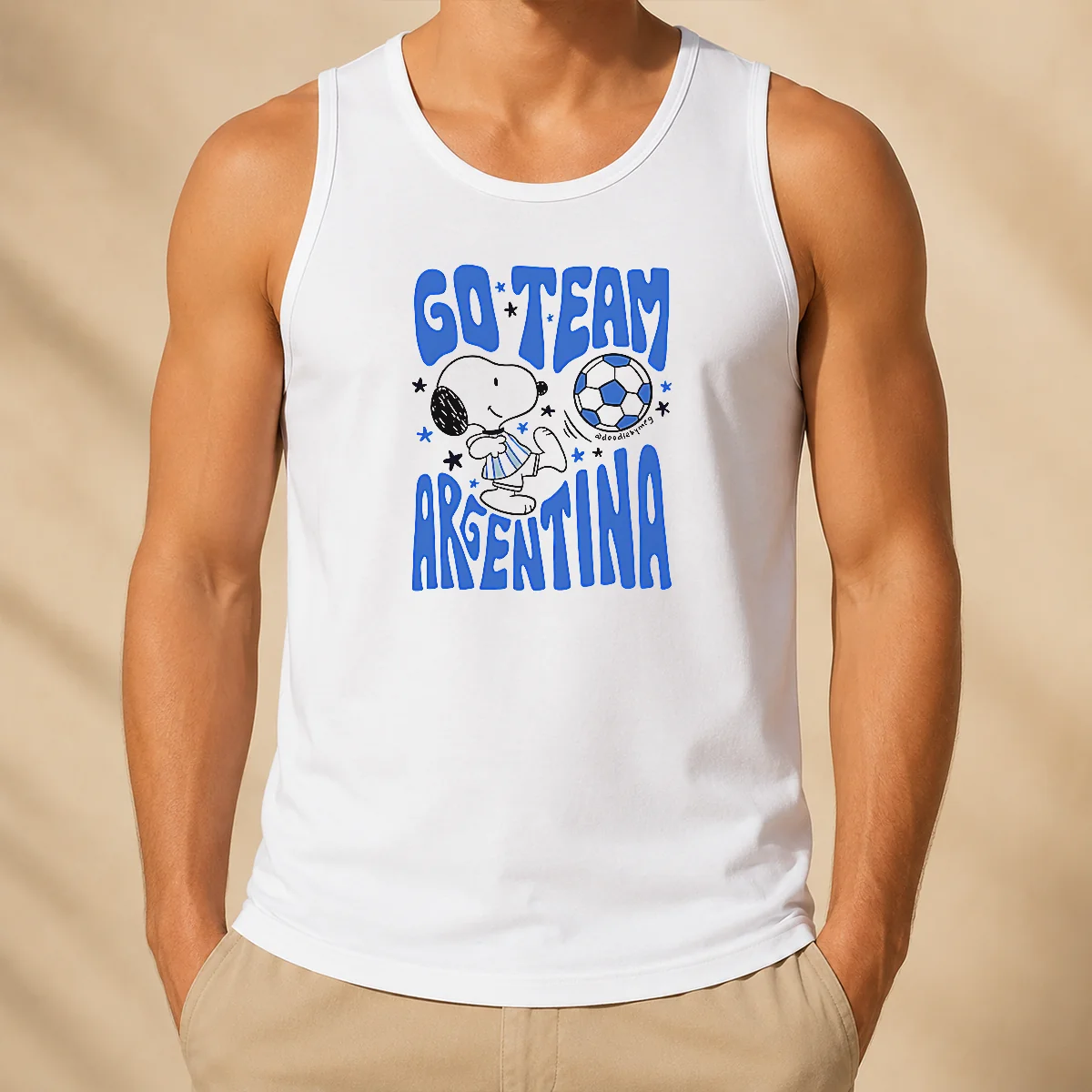 Hot Snoopy Go Team Argentina World Cup 2026 Tank Top