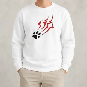 Hot Stripe Tiger Claw Scratch Sweater